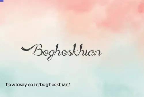 Boghoskhian