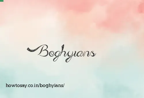 Boghyians