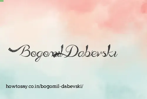 Bogomil Dabevski