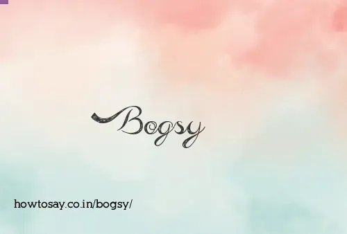 Bogsy
