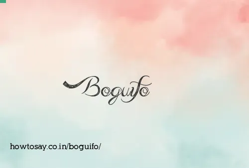 Boguifo