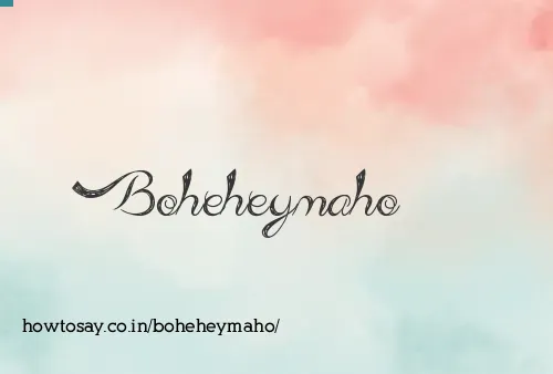 Boheheymaho