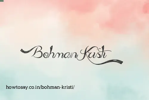 Bohman Kristi