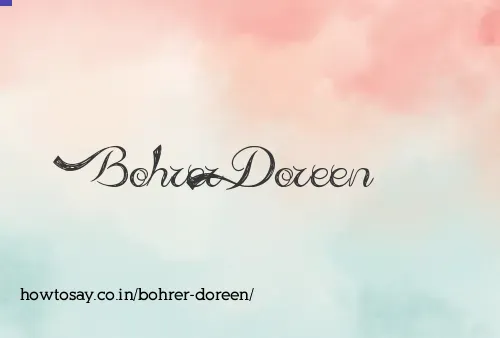 Bohrer Doreen