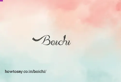 Boichi