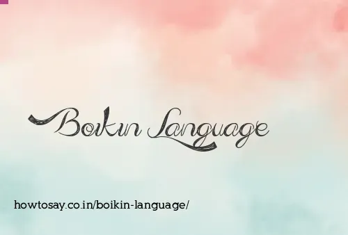 Boikin Language