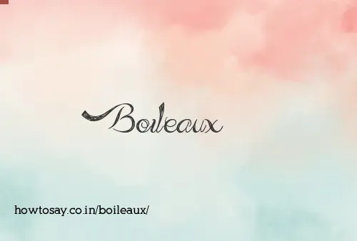 Boileaux
