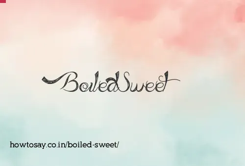 Boiled Sweet