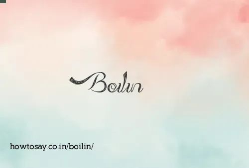 Boilin