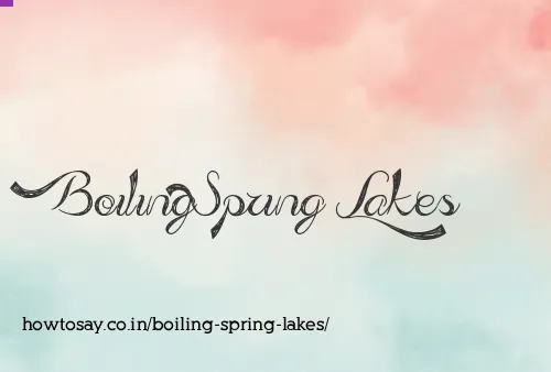 Boiling Spring Lakes