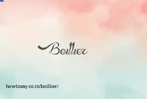 Boillier