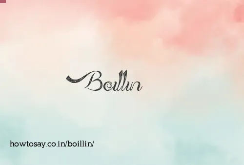 Boillin