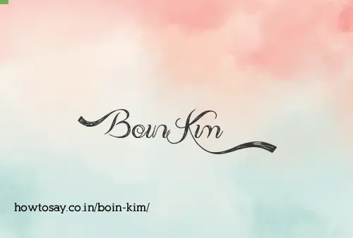 Boin Kim