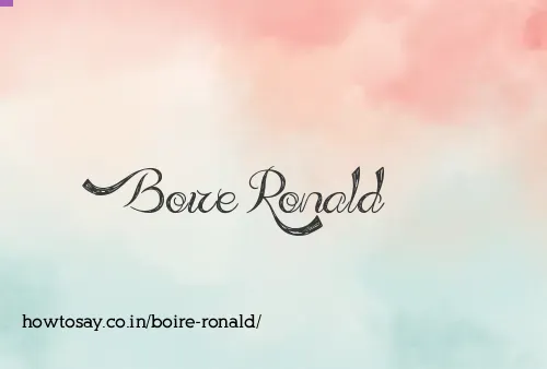 Boire Ronald