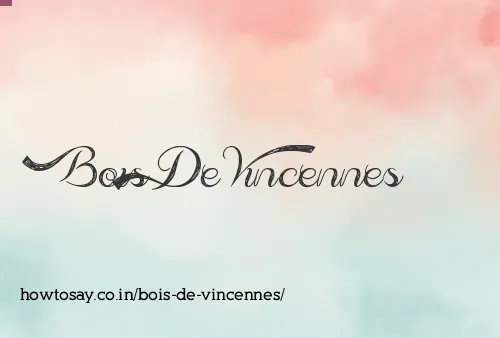 Bois De Vincennes