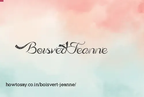Boisvert Jeanne