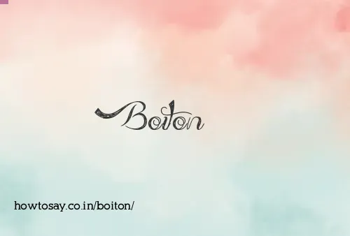 Boiton