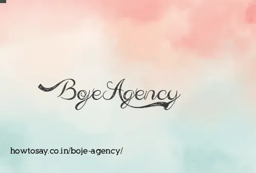 Boje Agency