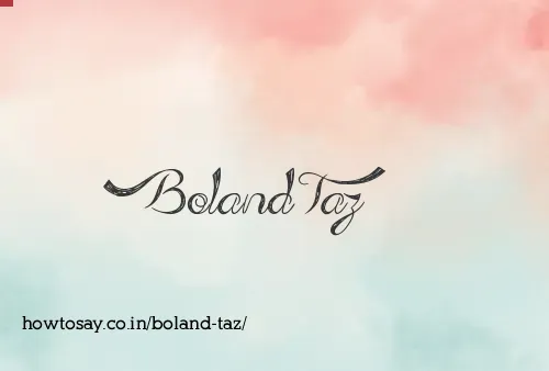 Boland Taz