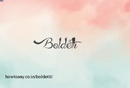 Boldetti