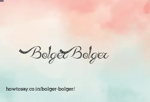 Bolger Bolger