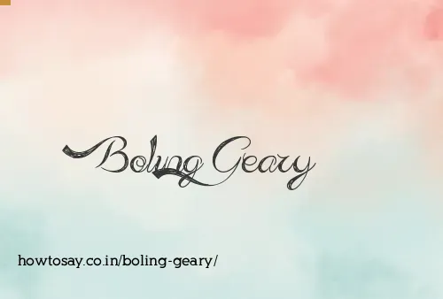 Boling Geary