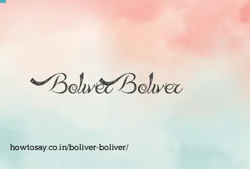 Boliver Boliver