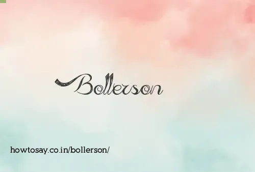 Bollerson