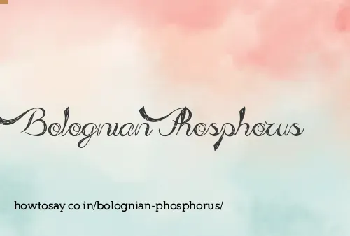 Bolognian Phosphorus