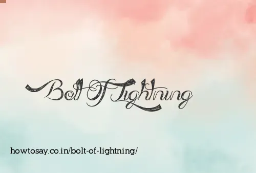 Bolt Of Lightning