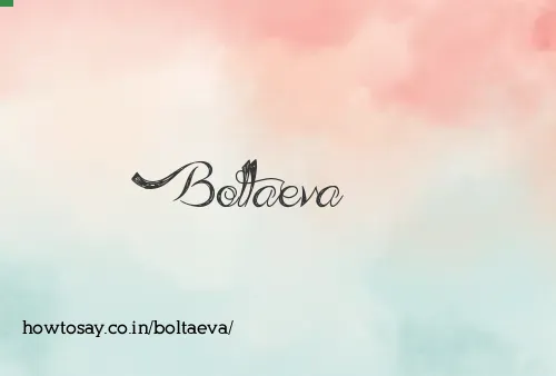 Boltaeva