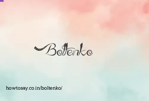 Boltenko