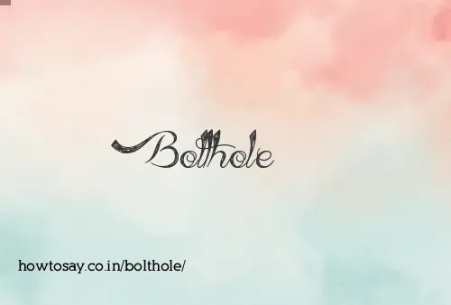 Bolthole