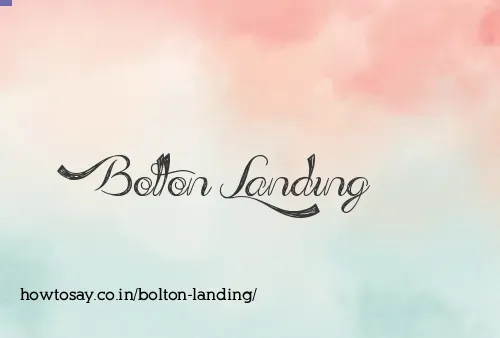 Bolton Landing