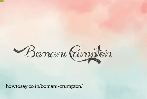 Bomani Crumpton