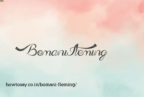 Bomani Fleming