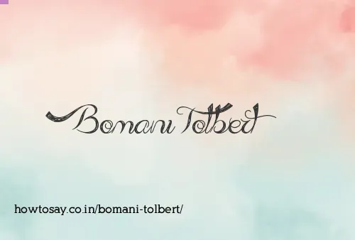 Bomani Tolbert