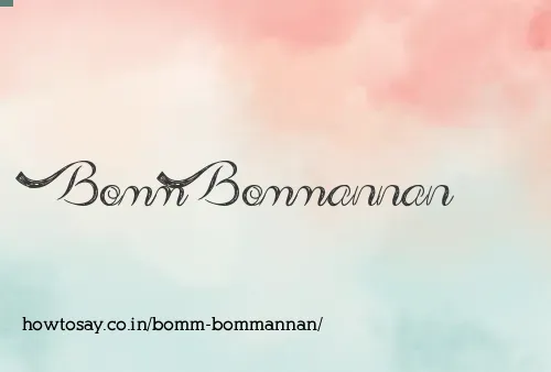 Bomm Bommannan