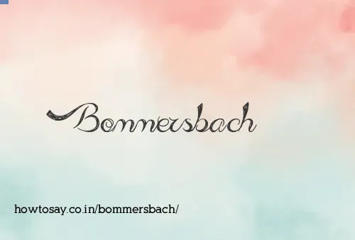 Bommersbach