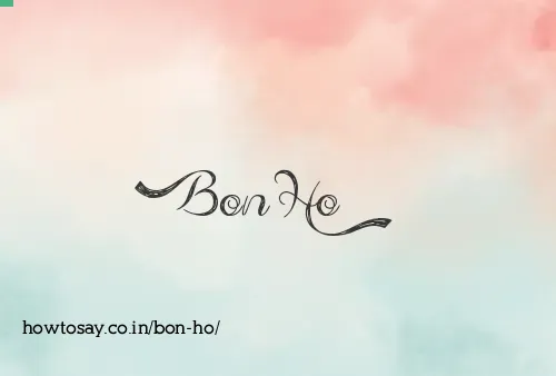 Bon Ho