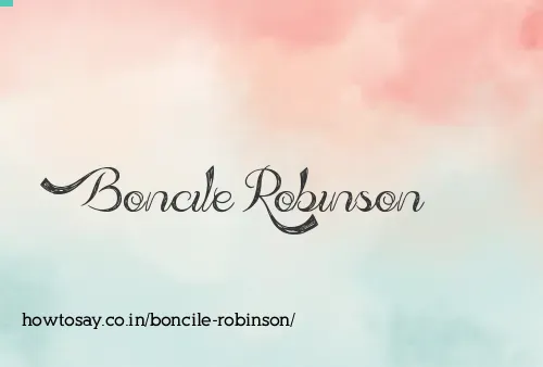 Boncile Robinson
