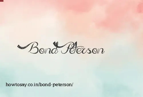 Bond Peterson