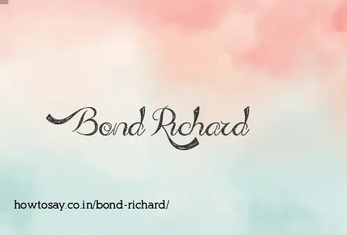 Bond Richard