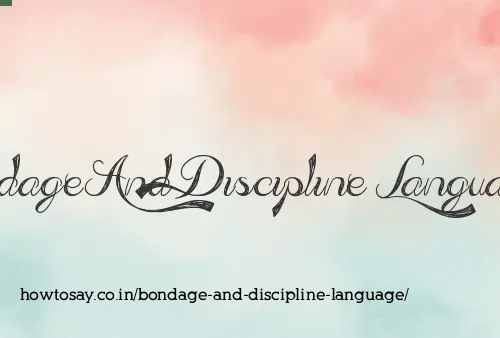 Bondage And Discipline Language
