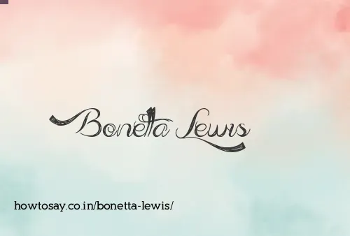 Bonetta Lewis
