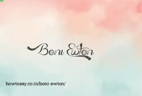 Boni Ewton