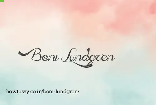 Boni Lundgren