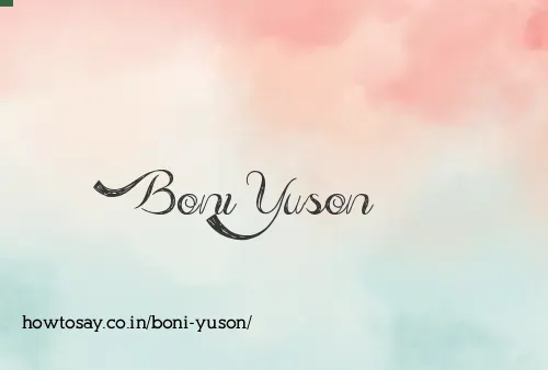 Boni Yuson