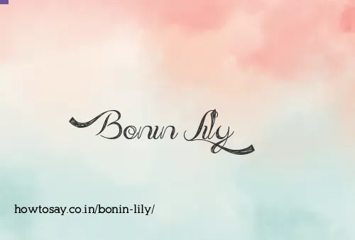 Bonin Lily