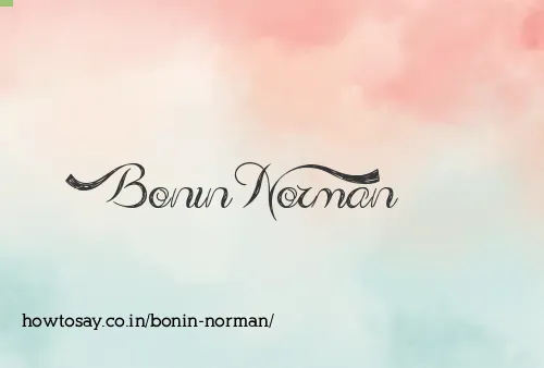 Bonin Norman